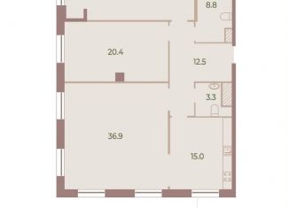 Трехкомнатная квартира на продажу, 117.8 м2, Санкт-Петербург, ЖК Нева Хаус, Петровский проспект, 11к2