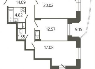 Продажа 2-комнатной квартиры, 76.5 м2, Подольск, Советская улица, 18к2