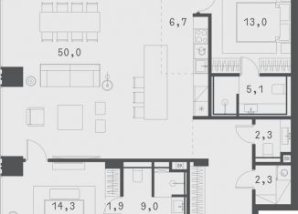 Продажа 2-ком. квартиры, 116.7 м2, Москва, Садовая-Сухаревская улица, 14с1, метро Сухаревская