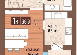 Однокомнатная квартира на продажу, 37.7 м2, Светлогорск, Ольховая улица, 7