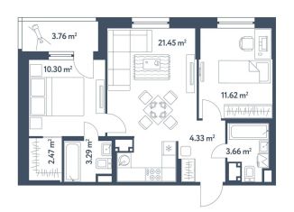 Продам 3-комнатную квартиру, 59 м2, Москва, Люблинская улица, 72к3, станция Депо