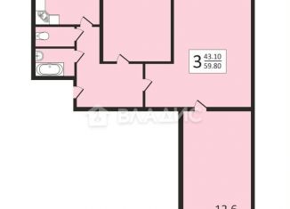 Продам трехкомнатную квартиру, 60 м2, Москва, Клинская улица, 5, метро Речной вокзал