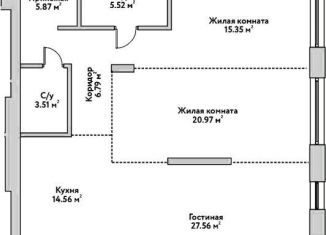 Продажа 3-ком. квартиры, 101 м2, Новосибирск, Заельцовский район, Дачное шоссе, 20Б