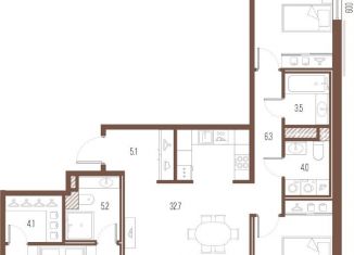Трехкомнатная квартира на продажу, 102.3 м2, Санкт-Петербург, улица Стахановцев, 1, улица Стахановцев