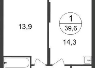 Продается 1-ком. квартира, 39.6 м2, Москва, 7-я фаза, к2