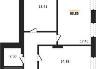 Продается 3-комнатная квартира, 84 м2, Воронеж, Донбасская улица, 25к2