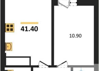Продам однокомнатную квартиру, 41.4 м2, Воронеж, ЖК Микрорайон Боровое, улица Фёдора Тютчева, 93/4