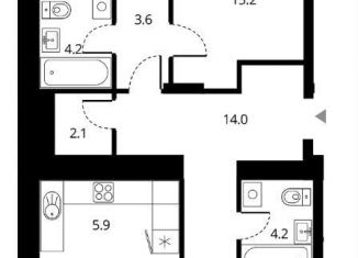 Продажа четырехкомнатной квартиры, 90.2 м2, Новосибирск, метро Площадь Гарина-Михайловского, Прибрежная улица, 4/2