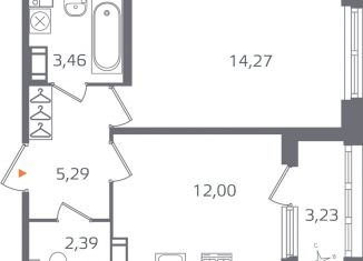 Продаю 1-ком. квартиру, 39 м2, Санкт-Петербург, муниципальный округ Финляндский