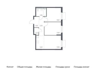 Продаю 2-комнатную квартиру, 52 м2, Мытищи, ЖК Мытищи Парк, жилой комплекс Мытищи Парк, к5