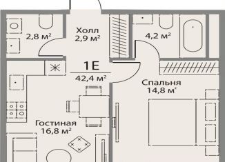 Продажа 1-комнатной квартиры, 42.4 м2, Москва, ЗАО, улица Лобачевского, 124к3А