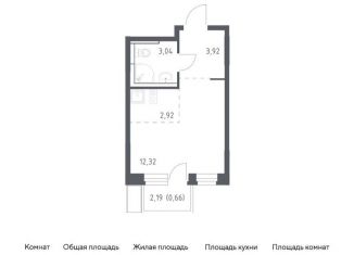 Продается квартира студия, 22.9 м2, Ленинский городской округ, жилой комплекс Новое Видное, 17