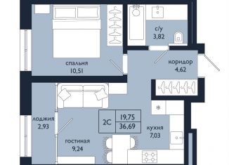 Продажа двухкомнатной квартиры, 36.7 м2, Республика Башкортостан