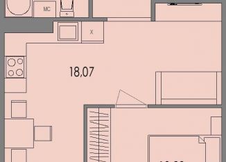 2-ком. квартира на продажу, 39.8 м2, Петрозаводск