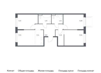 Продаю трехкомнатную квартиру, 79 м2, Санкт-Петербург, Советский проспект, 10, ЖК Живи в Рыбацком