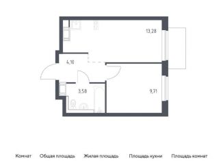 1-ком. квартира на продажу, 30.7 м2, Ленинградская область, жилой комплекс Квартал Торики, к1.1