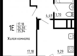 Продается однокомнатная квартира, 35.8 м2, Казань, жилой комплекс Притяжение, 2, Советский район