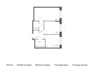 Продается 2-ком. квартира, 52.9 м2, Московская область, жилой комплекс Мытищи Парк, к5