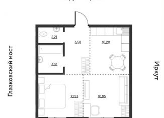 Продается 2-ком. квартира, 44.2 м2, Иркутск, Свердловский округ