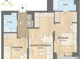 Продается 2-ком. квартира, 64 м2, Свердловская область