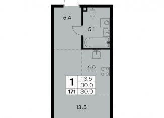 Продам 1-комнатную квартиру, 30 м2, Москва, метро Планерная, Куркинское шоссе, 15с2