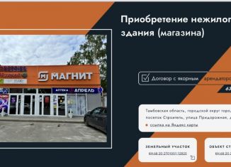 Продаю торговую площадь, 926.9 м2, Тамбовская область, Придорожная улица, 58