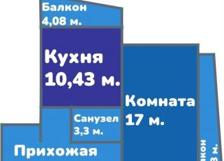 Продажа 1-комнатной квартиры, 47.1 м2, Санкт-Петербург, Комендантский проспект, 17к1, метро Старая Деревня