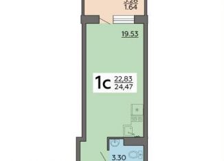 Продаю квартиру студию, 24.5 м2, Воронежская область, Острогожская улица, 164