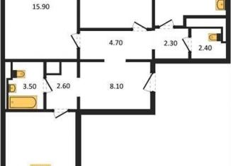 Продажа трехкомнатной квартиры, 89.4 м2, Воронежская область, улица Загоровского, 13к2