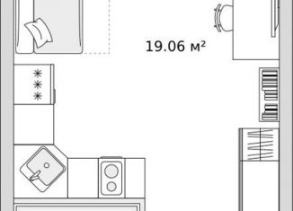 Продажа квартиры студии, 26.7 м2, поселок Бугры