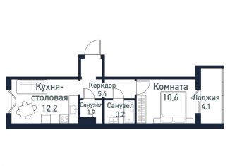 1-ком. квартира на продажу, 33.2 м2, Челябинская область