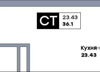 Продается квартира студия, 36.1 м2, Самара, метро Российская