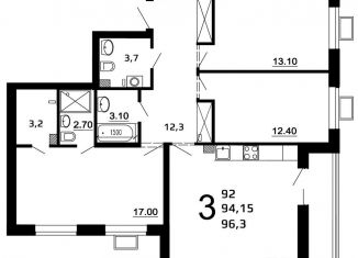 Продажа трехкомнатной квартиры, 94.2 м2, Нижегородская область