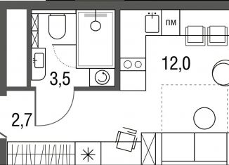 Продаю квартиру студию, 18.4 м2, Москва, Тагильская улица, 4А