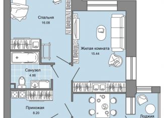 2-ком. квартира на продажу, 60 м2, Ульяновск, жилой комплекс Дивный Сад, 9