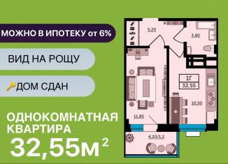 Продаю однокомнатную квартиру, 32.6 м2, Ростов-на-Дону, Раздорская улица, 2А, ЖК Грин Парк