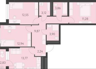 3-ком. квартира на продажу, 75 м2, Екатеринбург, метро Чкаловская