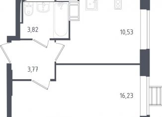 Продажа 1-комнатной квартиры, 33.9 м2, посёлок Мирный, улица Академика Северина, 14, ЖК Томилино Парк