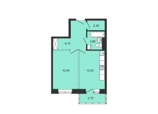 1-ком. квартира на продажу, 43.8 м2, Иркутская область