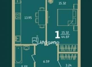 Продаю 1-ком. квартиру, 45 м2, Республика Башкортостан