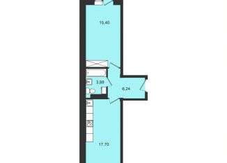 Продажа 1-ком. квартиры, 48.9 м2, Иркутская область, проезд Радиан, 46