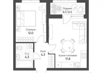 Продажа 1-комнатной квартиры, 40.5 м2, Екатеринбург, метро Ботаническая