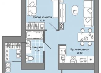 Продажа 3-ком. квартиры, 73 м2, село Первомайский, ЖК Знак