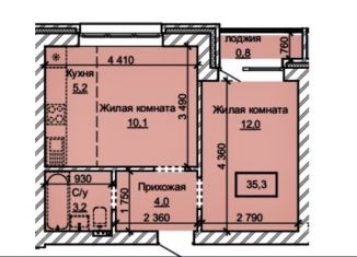 Продаю двухкомнатную квартиру, 35.3 м2, Барнаул