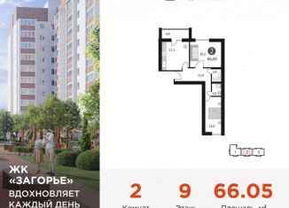 Продажа 2-комнатной квартиры, 66.1 м2, Смоленск