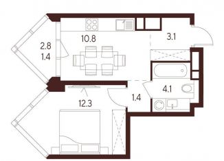 Продам однокомнатную квартиру, 31.7 м2, Москва, Хорошевский район