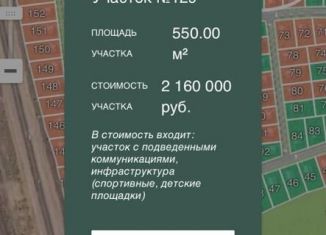 Продам земельный участок, 5.5 сот., коттеджный посёлок Сосновка, Брусничная улица