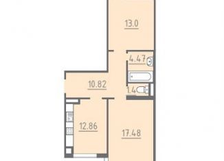 2-ком. квартира на продажу, 61.7 м2, Московская область, Тенистая улица, 6