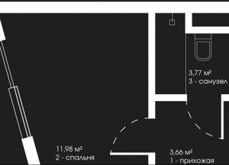 Продается квартира студия, 25.9 м2, село Весёлое, улица Веселовская Бухта, 2