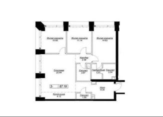 Продаю трехкомнатную квартиру, 87.2 м2, Москва, 4-я улица Марьиной Рощи, 12к3, 4-я улица Марьиной Рощи